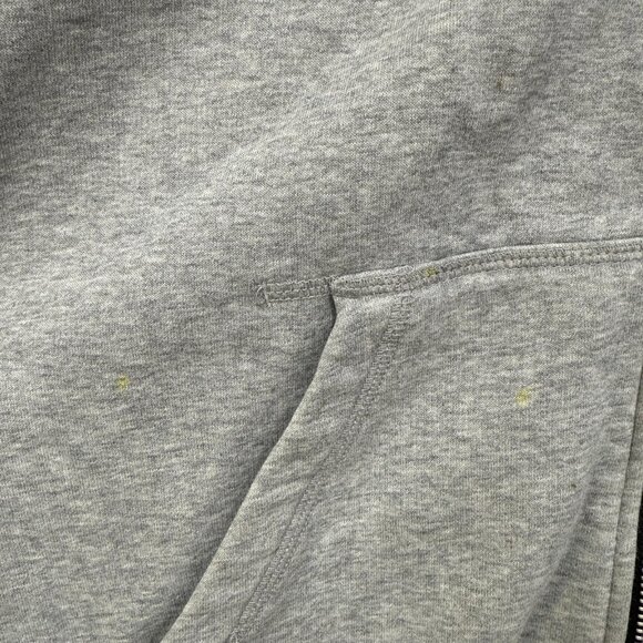 Nike Hoodie Mens 2XL Gray Black Full Zip Athletic Dept Spell Out Sweatshirt - Picture 2 of 15